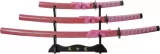 China Made Pink Dragon Katana Set 3pc - CN926970PK