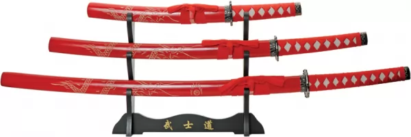 Rite Edge 3pc Dragon Sword Set Red knives CN926970RD