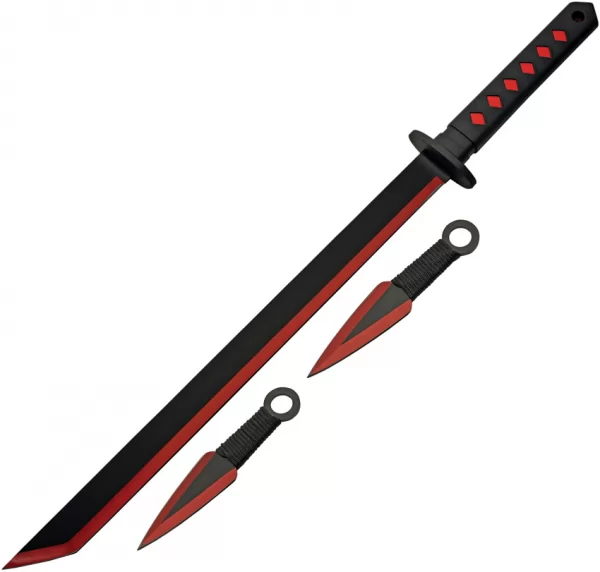 Rite Edge Ninja Sword Thrower Set Red knives CN926971RD