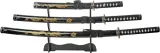 China Made Gold Dragon Samurai Set Blk - CN927029BK
