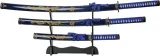 China Made Gold Dragon Samurai Set Blue - CN927029BL