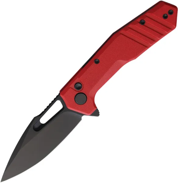 Critical Strike Rowdy Button Lock Red G10 CRSB508RDBF Critical Strike Rowdy Button Lock Red G10 CRSB508RDBF