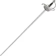 Cold Steel Ribbed Shell Hilt Rapier - 88CHR