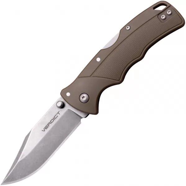 Cold Steel Verdict Lockback FDE knives CSFLC3CPSSFDE