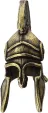 Coeburn Tool Brass Spartan Helmet Bead CTBIG092