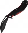 Cuma Survival School BAMF Linerlock Black/Red G10 - CU001