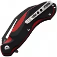 Cuma Survival School BAMF Linerlock Black-Red G10 CU001