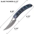 Cavol Kamasu Framelock G10-Ti Blue CVLC06BCE