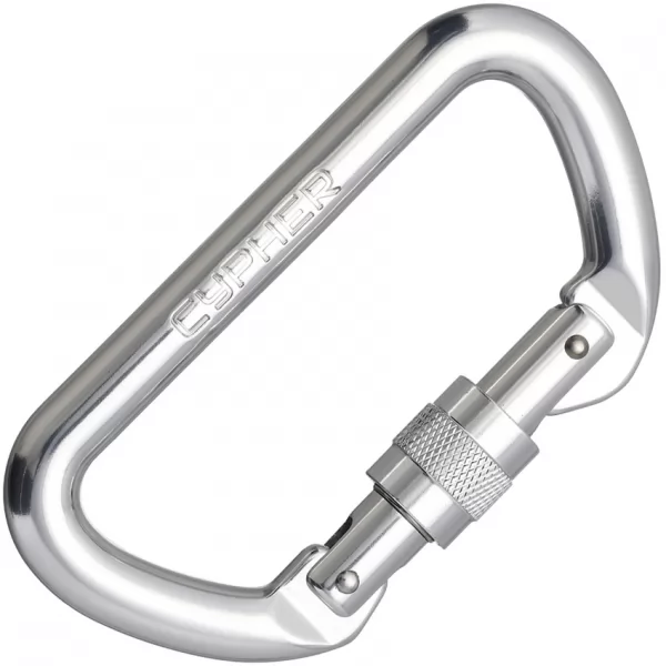 Cypher D Screw Gate Carabiner CY433016
