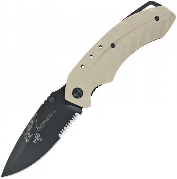 Defcon 5 Foxtrot Linerlock A-O Tan D5K007