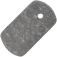 Damascus Damascus Dog Tag knives DA01