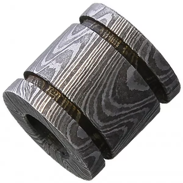 Damascus Steel Bead Grooved Barrel knives DA06
