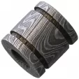 Damascus Steel Bead Grooved Barrel - DA06