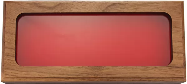 Displays Walnut Glass Top Display DC8