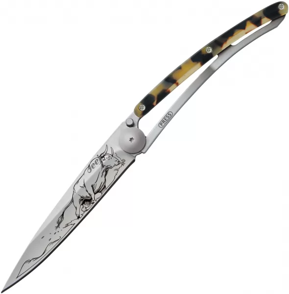 Deejo 37g Tattoo Linerlock Bull DEE1CC205