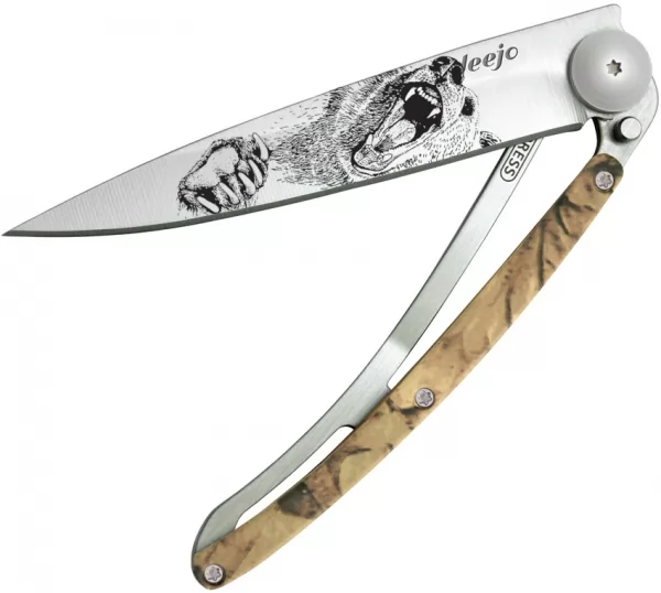 Deejo 37g Tattoo Linerlock Grizzly DEE1CM021