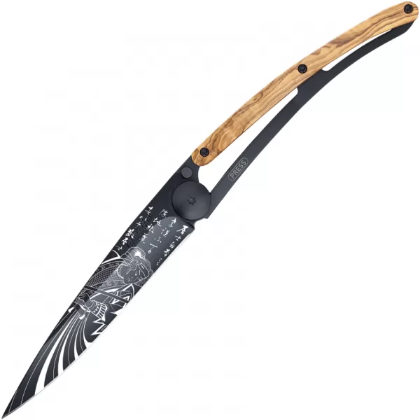 Deejo 37g Tattoo Linerlock Samurai DEE1GB166