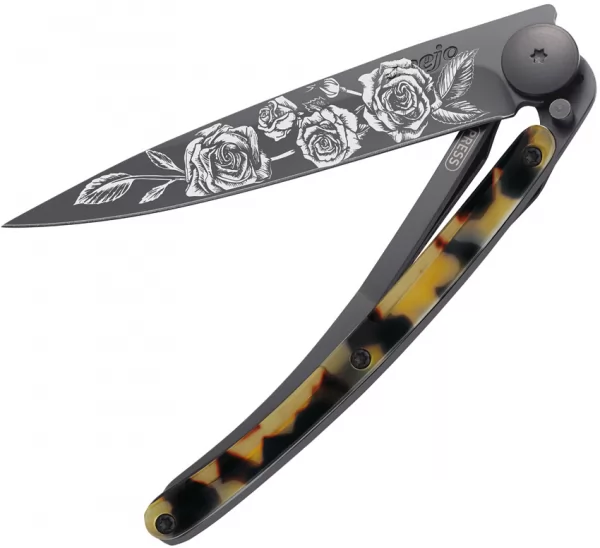 Deejo 37g Tattoo Linerlock Roses DEE1GC205