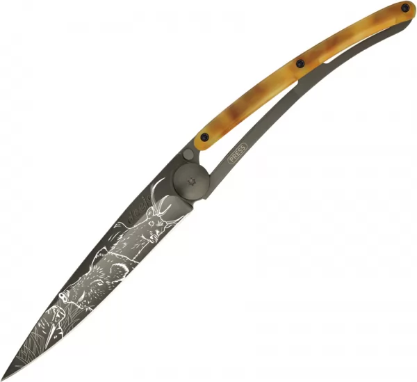 Deejo 37g Tattoo Linerlock Hunting DEE1GC207