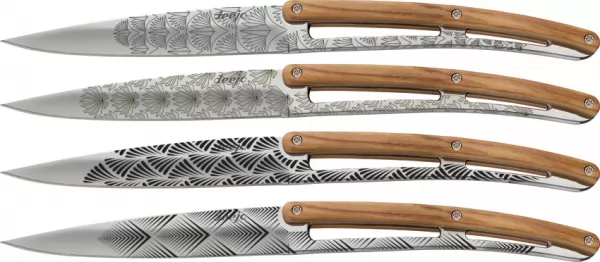 Deejo Steak Knives Art Deco DEE4AB012