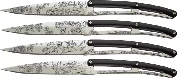 Deejo Steak Bistro Knife Set Toile DEE4AP011