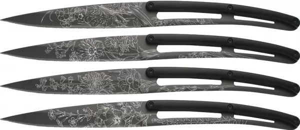 Deejo Bistro Steak Knife Set Blossom DEE4FP010