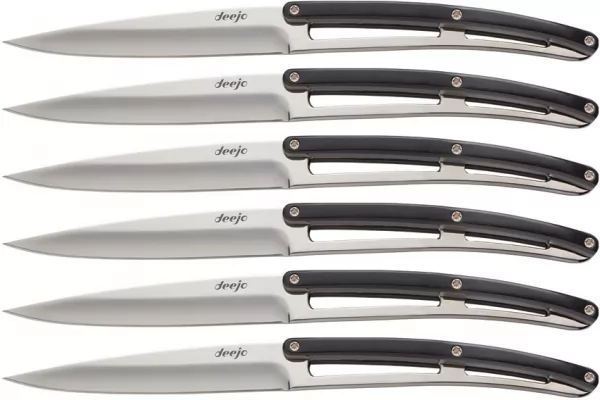 Deejo Steak Knife Set Ebony DEE6AB004