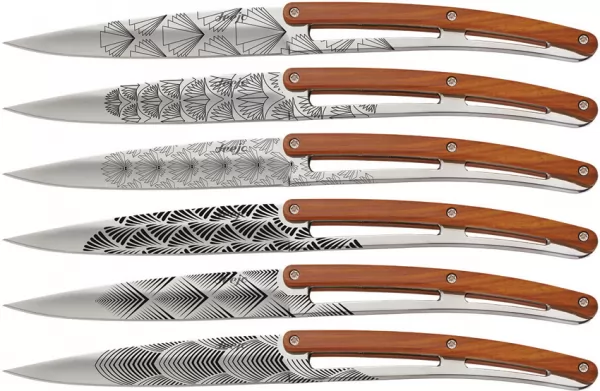 Deejo Steak Knife Set Art Deco DEE6AB101