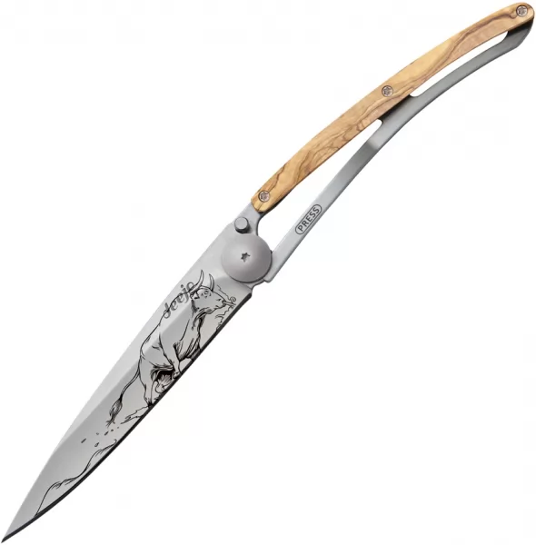 Deejo 27g Tattoo Linerlock Bull DEE9CB106
