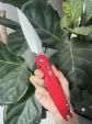 Daggerr Knives Parrot Button Lock Red DGRFM031RDSW
