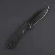 Daggerr Knives Powie Linerlock Black DGRPWFBKBW