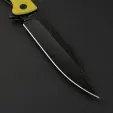 Daggerr Knives Toothpick Linerlock Yellow DGRTPFYLBW