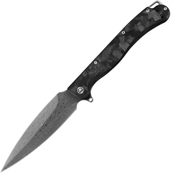 Daggerr Knives Vendetta Framelock Damascus DGRVDDMSK30