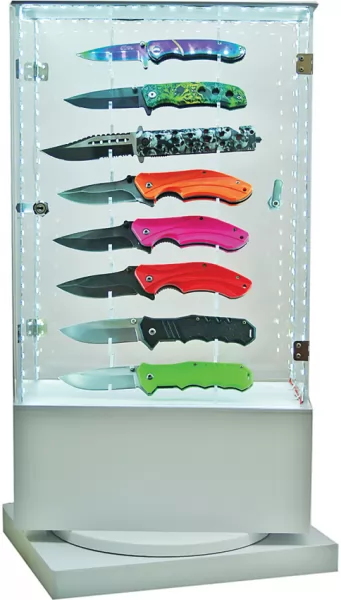 Miscellaneous Display Case with LED Lights knives DI1013