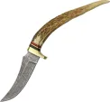 Damascus Stag Tip Skinner - DM1028