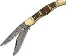 Damascus Filework Folding Hunter - DM1041
