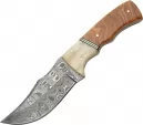 Damascus Hunter Wood and Bone Handle - DM1079