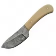 Damascus Skinner White Smooth Bone - DM1080BO