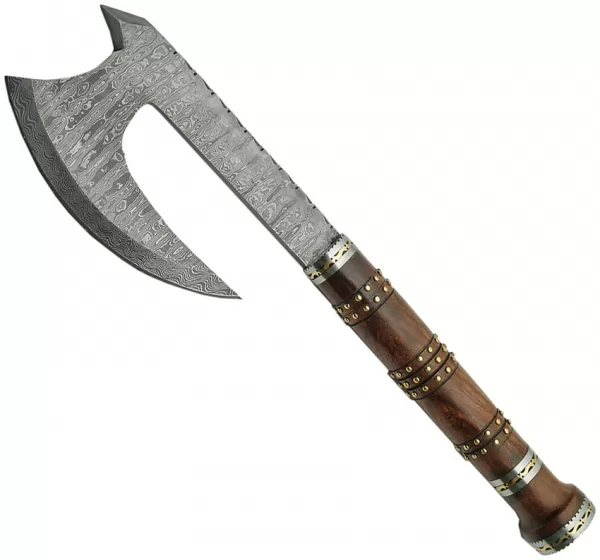 Damascus Hatchet Rosewood knives DM1107