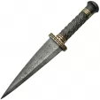 Damascus Dirk Pakkawood Handle - DM1113