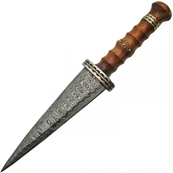Damascus Dirk Rosewood Handle knives DM1115