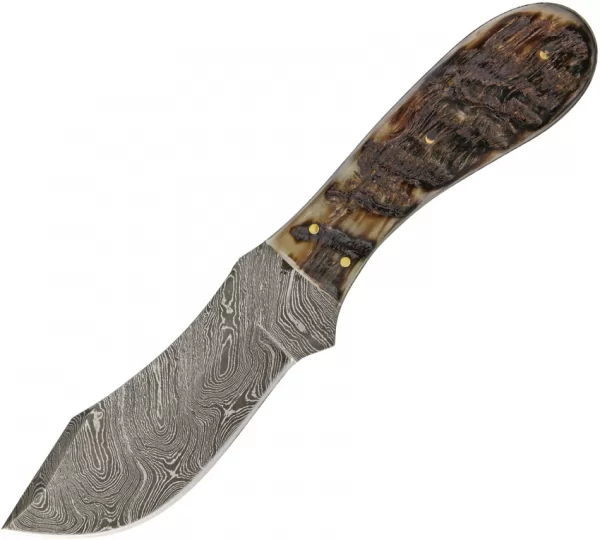 Damascus Rams Horn Skinner knives DM1121