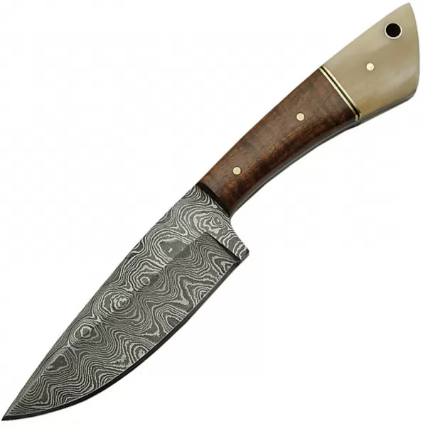 Damascus Skinner Walnut-Bone knives DM1123BO
