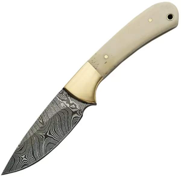 Damascus Small Skinner Bone Handle knives DM1129