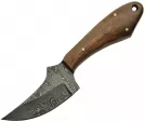 Damascus Fixed Blade Skinner Wood - DM1131WN