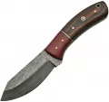 Damascus Skinner Burgundy Micarta - DM1139