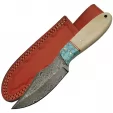 Damascus Turquoise Bone Skinner knives DM1148