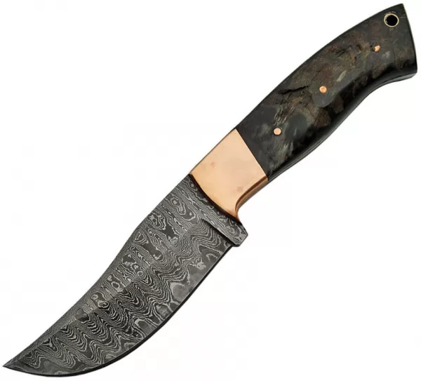 Damascus Ram Copper Skinner knives DM1152
