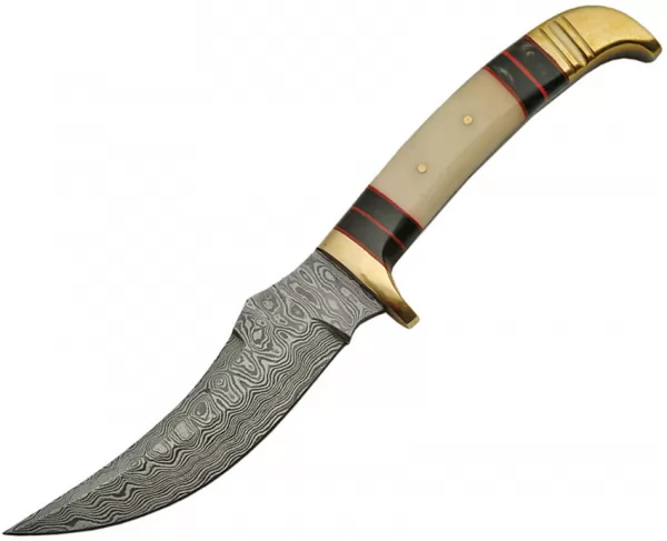 Damascus Bone Handle Skinner knives DM1159BO