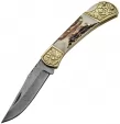 Damascus Stag Engraved Bolster - DM1163